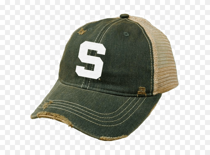 596x560 Michigan State S Snap Back Vintage Trucker Cap Baseball Cap, Clothing, Apparel, Hat HD PNG Download