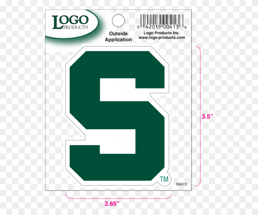 547x641 Michigan State University Logo Michigan State S, Número, Símbolo, Texto Hd Png