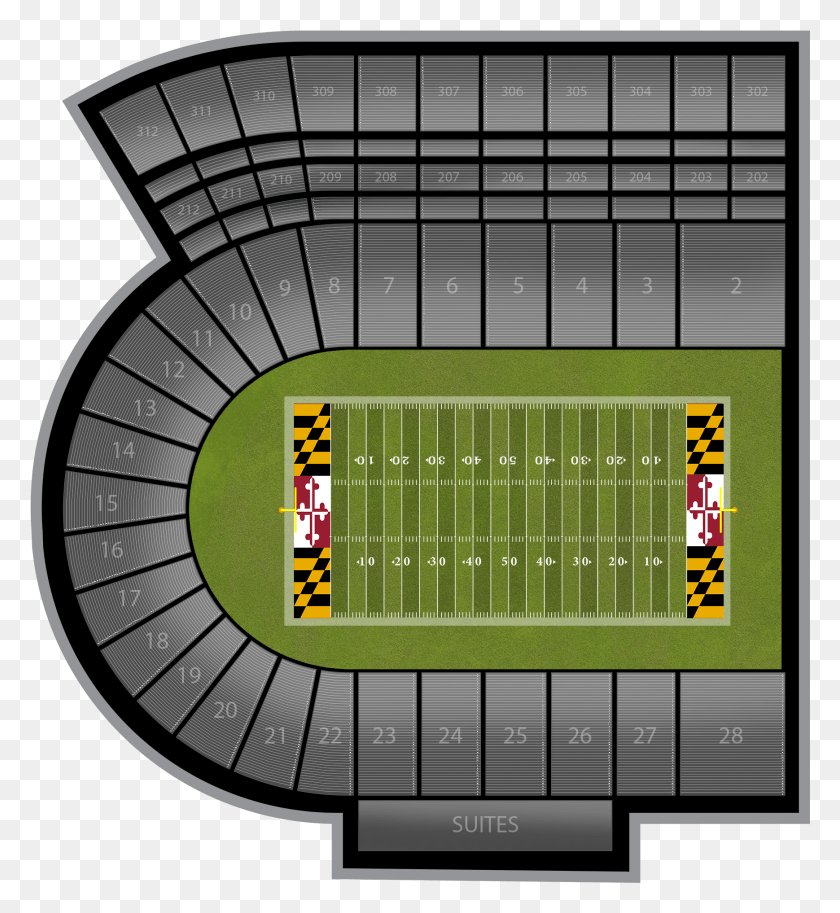 1738x1901 Michigan Wolverines At Maryland Football At Maryland Architecture, Field, Building, Stadium HD PNG Download