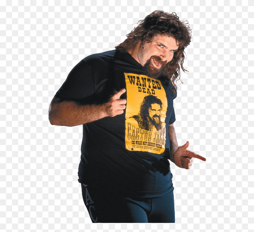 527x708 Mick Foley Cactus Jack Mick Foley, Clothing, Apparel, Person HD PNG Download
