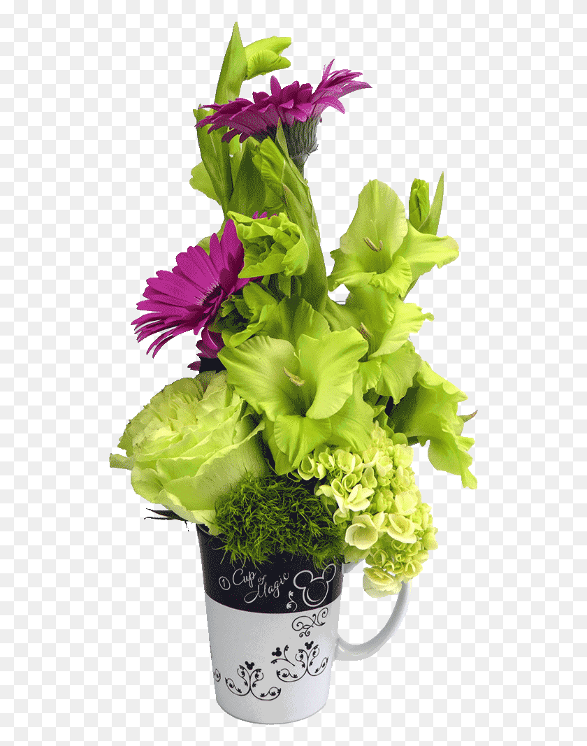 529x1007 Mickey Cup Of Magic Flower Mug Flowerpot, Plant, Blossom, Flower Arrangement HD PNG Download