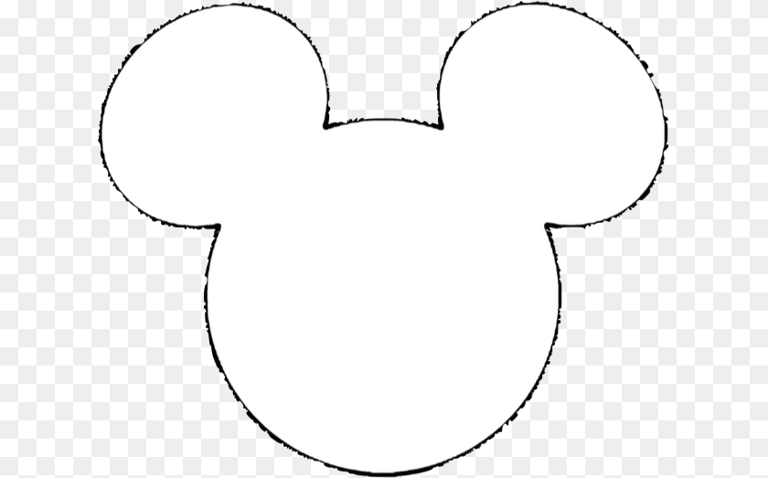 Mickey Ears Clipart White, Stencil, Logo, Astronomy, Moon PNG