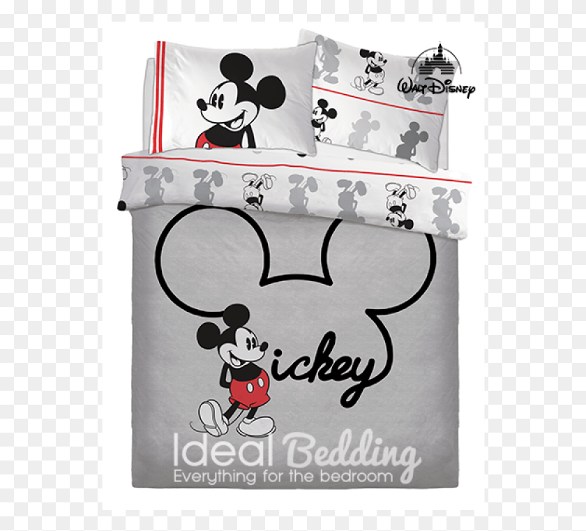 550x701 Mickey Jersey Duvet Quilt Bedding Cover And Pillowcase Mickey Mouse Double Duvet, Pillow, Cushion, Text HD PNG Download