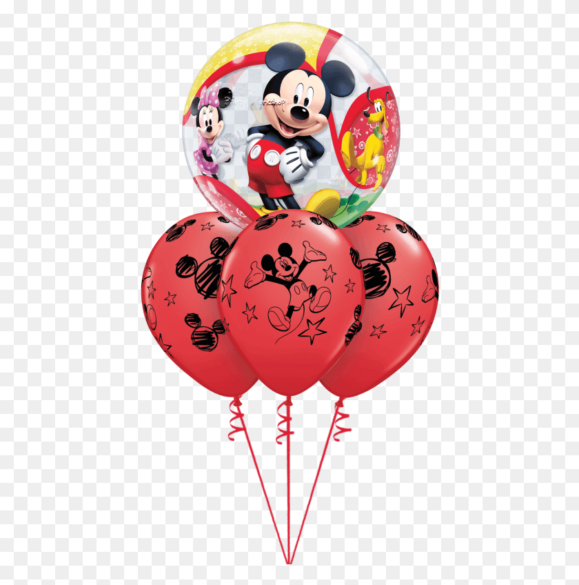434x788 Mickey Minnie Bubble Layer Disney Bubble Balloons, Balloon, Ball HD PNG Download