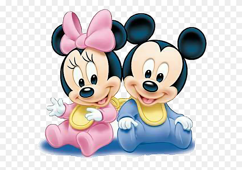 598x530 Mickey Minnie Mickeymouse Minniemouse Mouse Baby Baby Mickey Mouse And Friends, Graphics, Doodle HD PNG Download