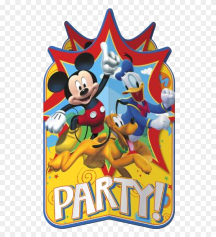 527x861 Descargar Png Mickey Mouse 3D Centros De Mesa Útiles Clubhouse Mickey, Actividades De Ocio, Poster Hd Png