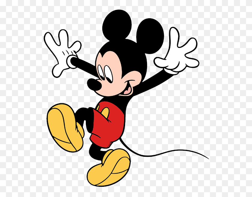 554x596 Mickey Mouse Clip Art Mickey Mouse Looking Down, Bowl HD PNG Download