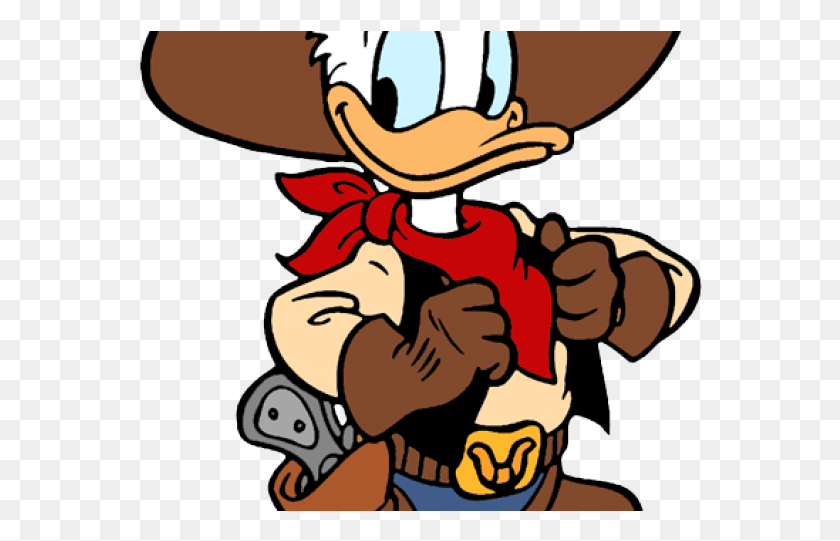 566x481 Mickey Mouse Clipart Cowboy Donald Duck Cowboy, Clothing, Apparel, Hat HD PNG Download