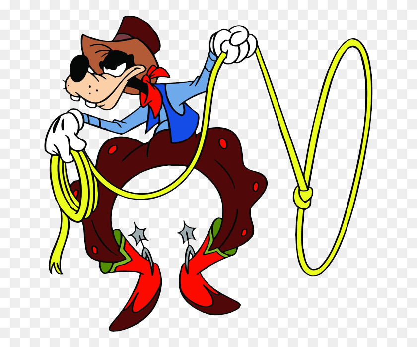 663x639 Mickey Mouse Clipart Goofy Goofy As A Cowboy, Elf, Pirate, Whip HD PNG Download