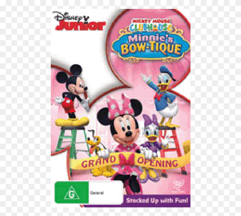 488x692 Mickey Mouse Clubhouse Minnie S Bow Tique Dvd, Advertisement, Poster, Super Mario HD PNG Download