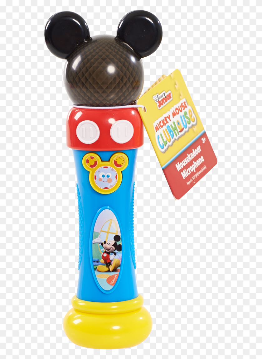 Mickey Mouse Clubhouse Musical Light Up Microphone Mickey Mouse Microphone, Toy, Text, Pez Dispenser HD PNG Download