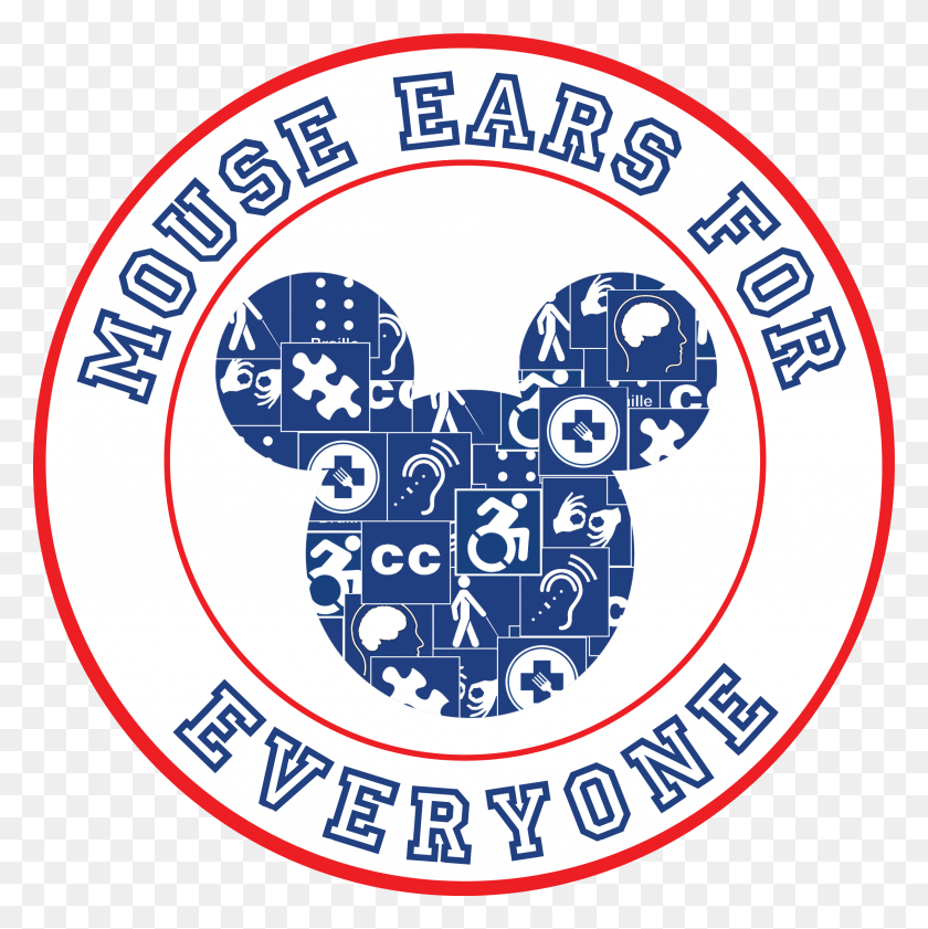 2411x2417 Mickey Mouse Ears, Text, Alphabet, Symbol HD PNG Download