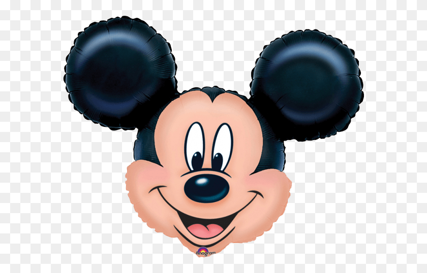 594x478 Mickey Mouse Head 27 Supershape Foil Balloon Mickey Mouse Head, Person, Human, Face HD PNG Download