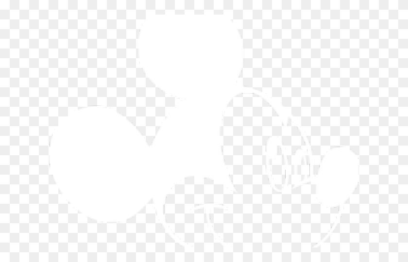 640x480 Значок Микки Мауса Логотип Микки Мауса Белый, Трафарет, Символ, Товарный Знак Hd Png Скачать