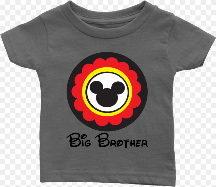 1017x882 Mickey Mouse Inspired Big Brother Infant T Shirt Smiley, Clothing, T-shirt, Logo, Symbol Transparent PNG