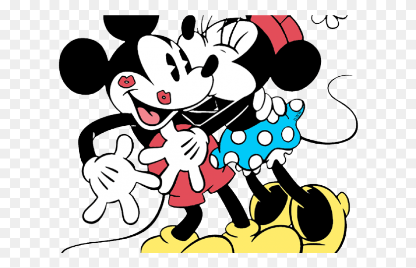 608x481 Descargar Png / Mickey Mouse Minnie Mouse Kiss Shirt, Graphics, Artista Hd Png