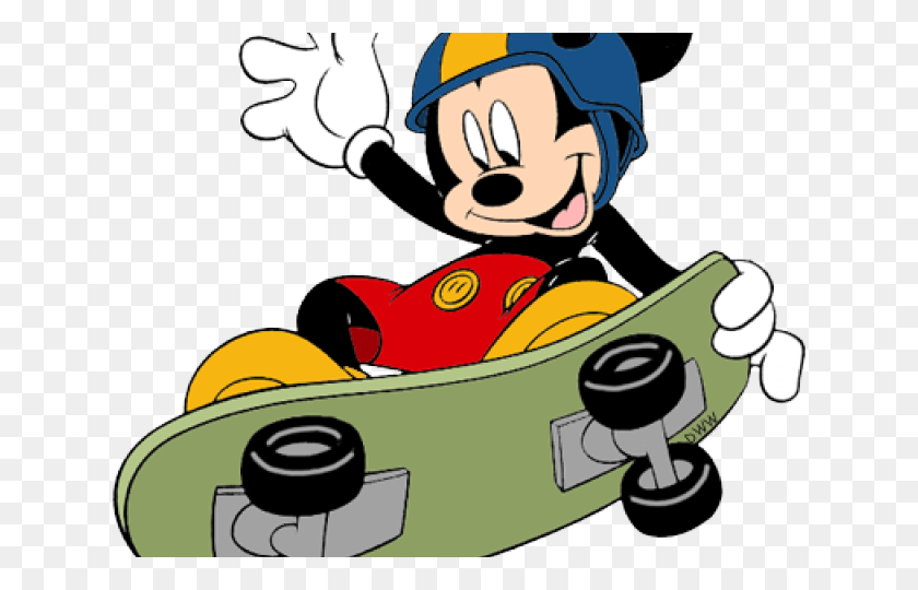 640x480 Mickey Mouse On A Skateboard, Graphics HD PNG Download