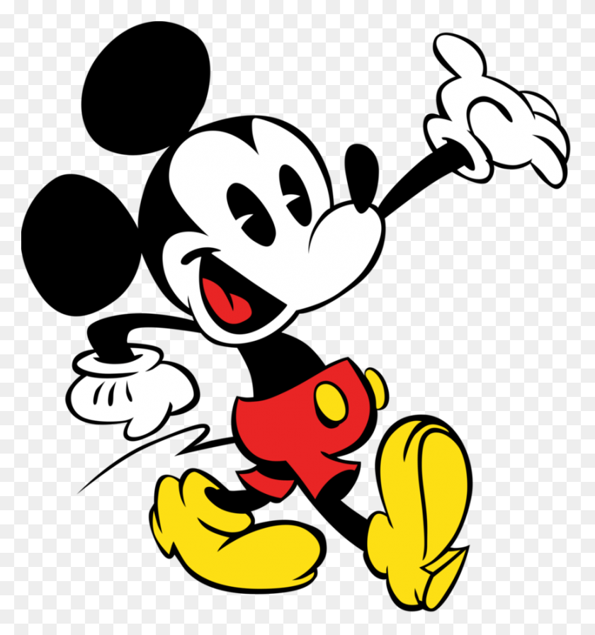 863x925 Mickey Mouse Vector By Jubaaj Mickey Mouse Shorts Mickey, Graphics, Floral Design HD PNG Download