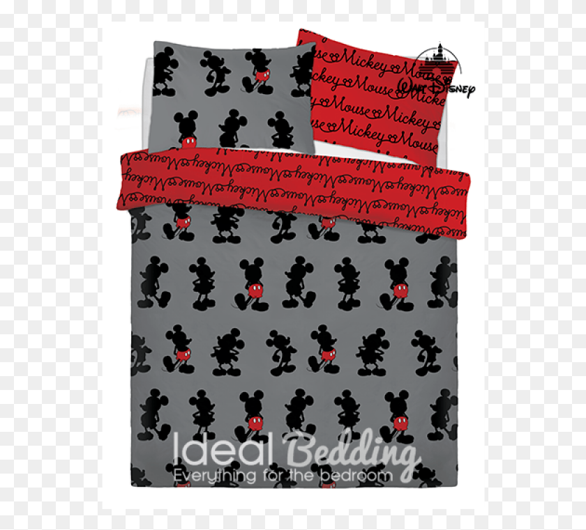 550x701 Mickey Pops Of Red Duvet Quilt Bedding Cover And Pillowcase Housse De Couette Mickey, Text, Rug, Symbol HD PNG Download