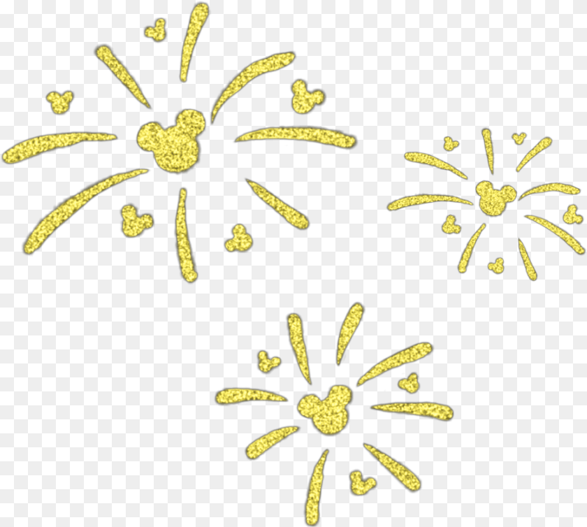930x835 Mickeymouse Disney Mickey Fireworks Gold Yellow Disney Castle With Fireworks Silhouette, Art, Floral Design, Graphics, Pattern Transparent PNG