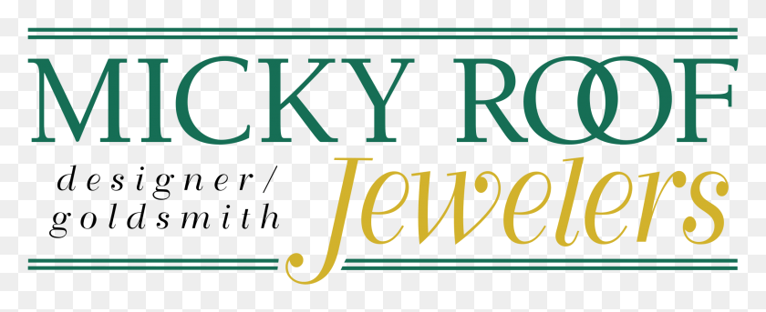 2191x795 Micky Roof Jewelers Logo Transparent Calligraphy, Text, Alphabet, Word HD PNG Download