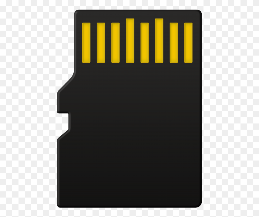 471x643 Micro Sd Card Back Usb Flash Drive, Электроника, Аппаратное Обеспечение, Электронный Чип Hd Png Скачать