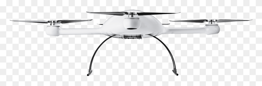 1110x307 Microdrones Md4 3000 Drone Uav Lower Front View Helicopter Rotor, Appliance, Gun, Weapon HD PNG Download