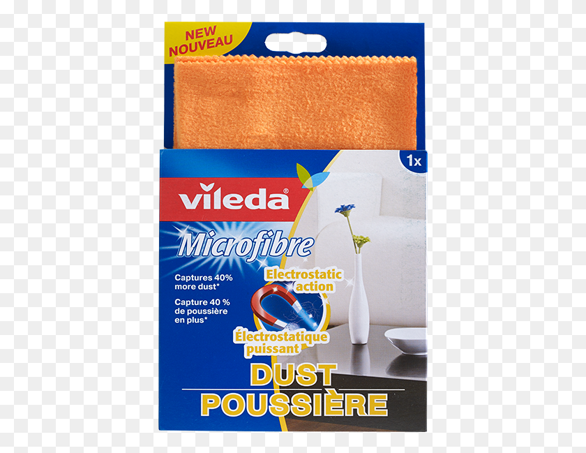 387x589 Microfibre Dust Cloth Pluspng Microfiber Dust Cloth Vileda, Plant, Text, Paper HD PNG Download