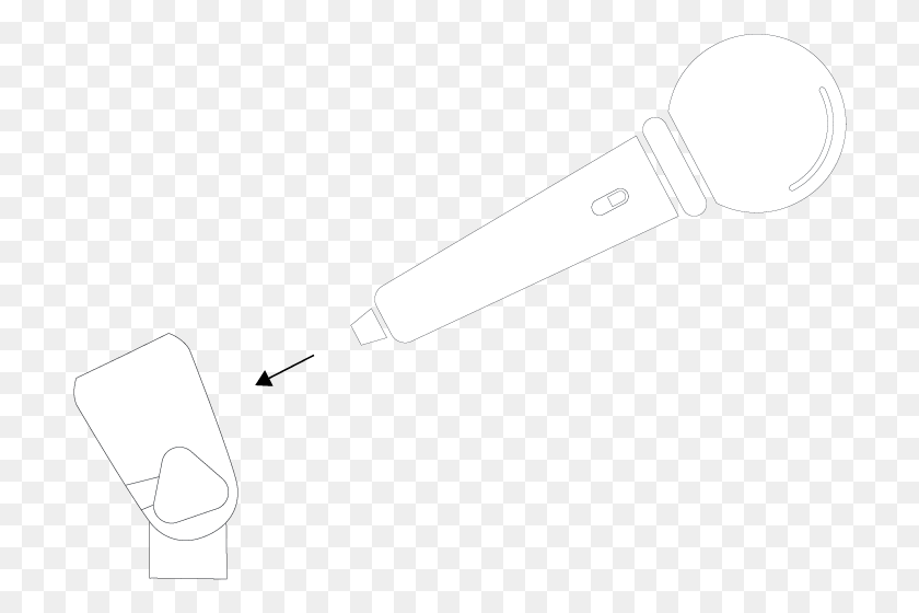 708x500 Microphone Clip Slide In Technical Drawing, Knife, Blade, Weapon HD PNG Download