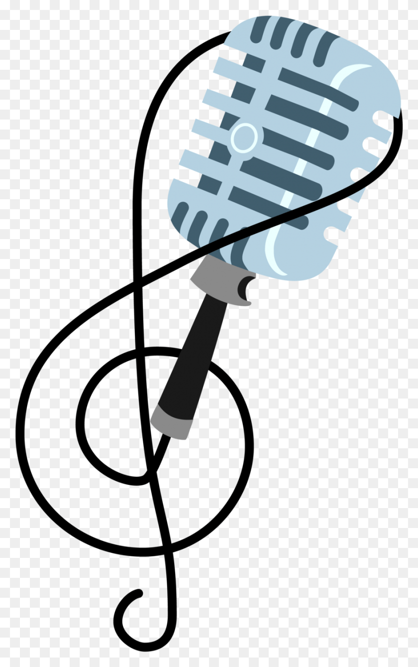 877x1439 Microphone Clipart Cutie Mark Mlp Cutie Mark For Microphone, Leisure Activities, Light, Electrical Device HD PNG Download