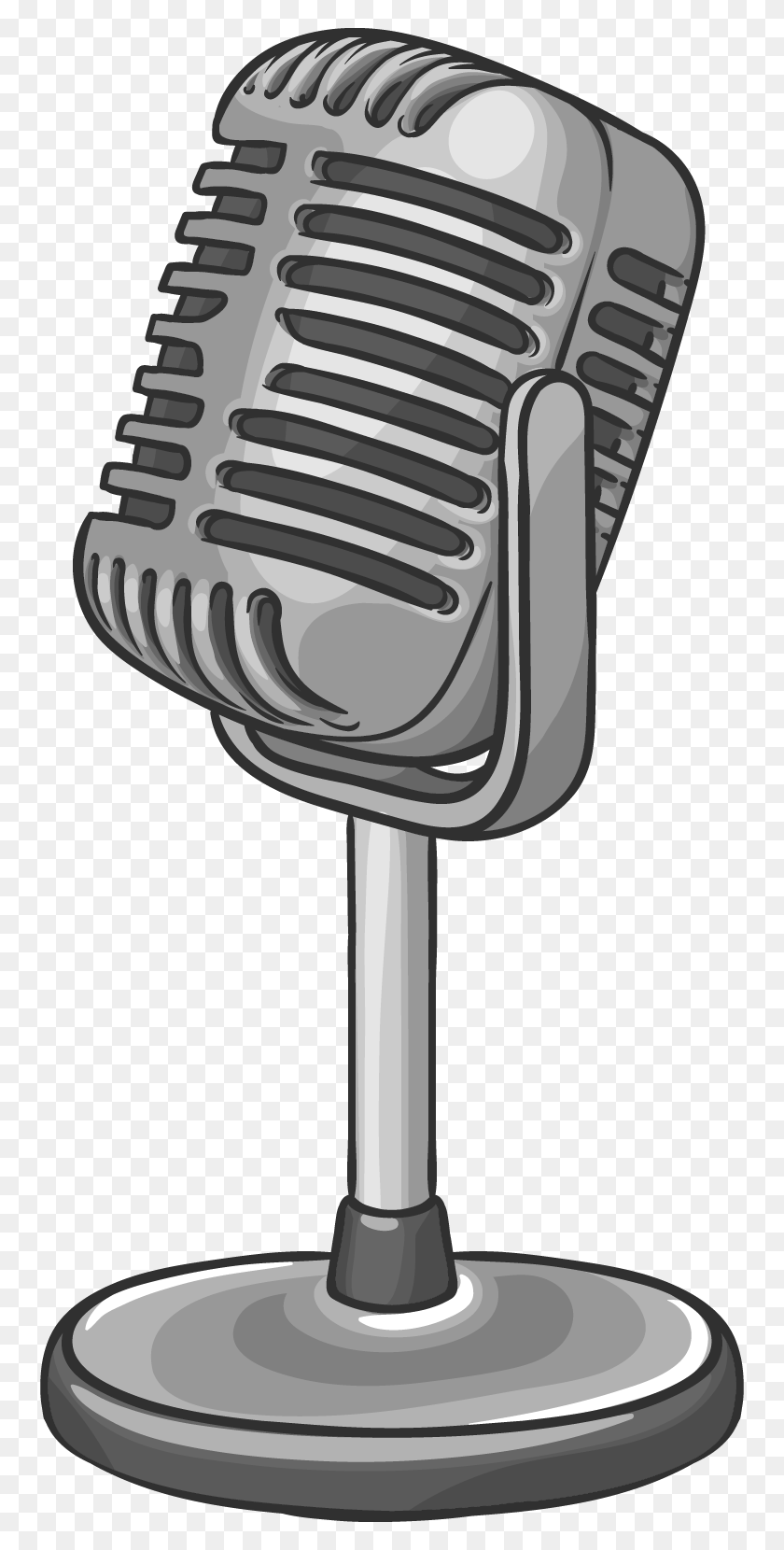 754x1600 Microphone Icon Cartoon Hand Microphone Cartoon Drawing, Electrical Device, Mixer, Appliance HD PNG Download