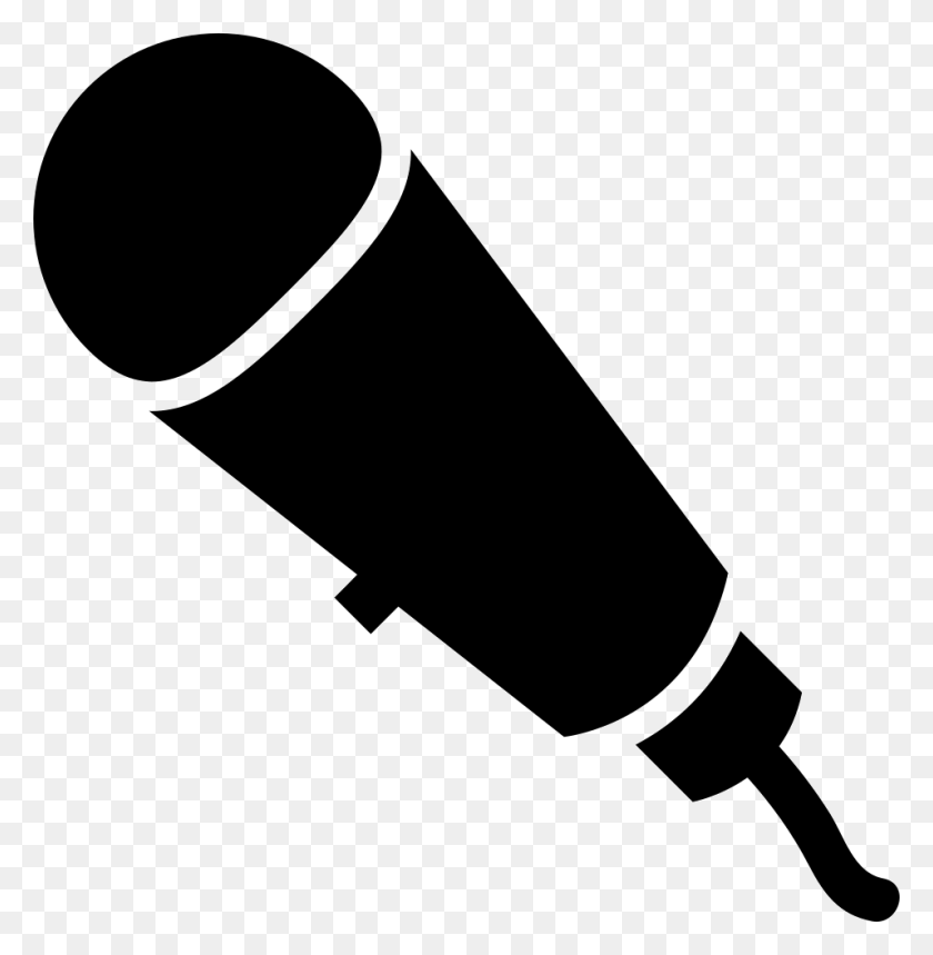 956x980 Microphone Silhouette, Weapon, Weaponry, Bomb HD PNG Download