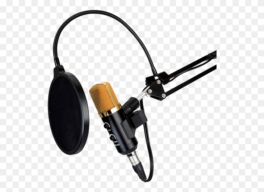 539x553 Microphone Studio Recording Microphone, Headphones, Electronics, Headset HD PNG Download