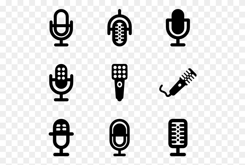 509x505 Microphones Microphone Icon Eps, Gray, World Of Warcraft HD PNG Download