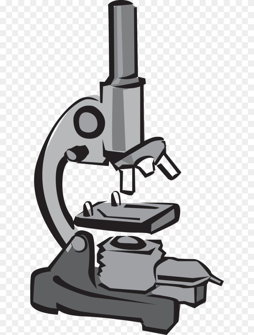 640x1109 Microscope Clip Art Black, Bulldozer, Machine Clipart PNG