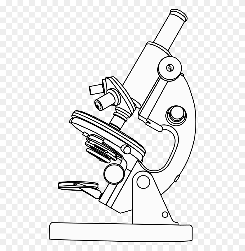 506x800 Microscope Clipart Black And White, Gun, Weapon, Weaponry HD PNG Download