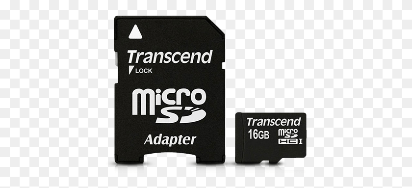 413x323 Microsd Transcend Sd Adapter Memory Card, Electronics, Computer, Hardware HD PNG Download