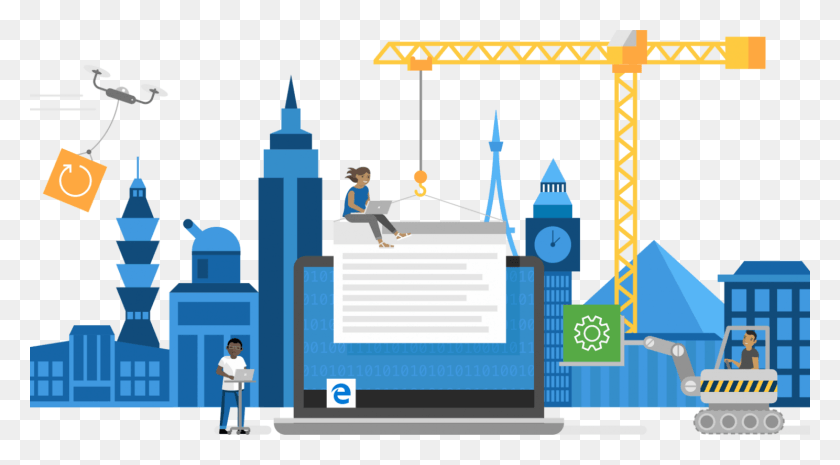 1540x800 Microsoft Edge Browser With Chromium Under Construction Microsoft Under Construction, Person, Human, Architecture HD PNG Download