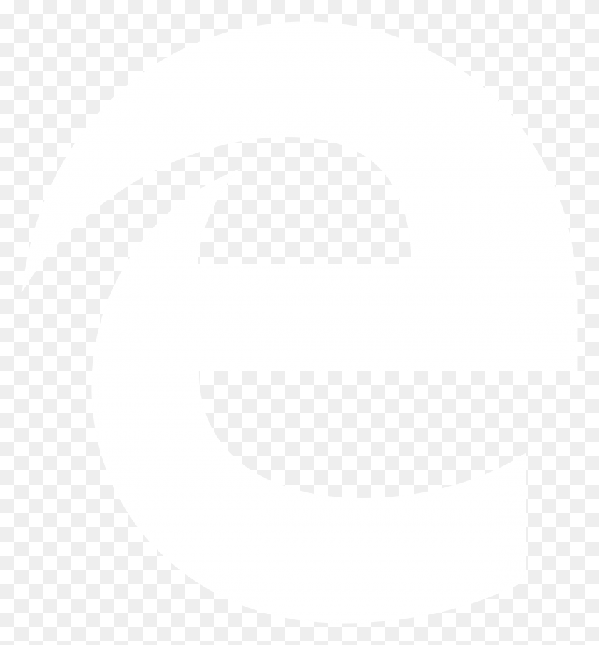 2400x2601 Microsoft Edge Logo Black And White Google Logo G White, Symbol, Trademark, Text HD PNG Download