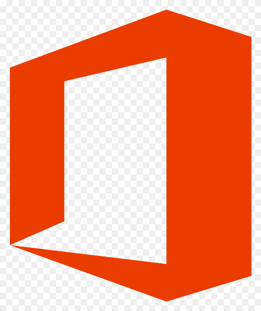844x1015 Microsoft Office Logo, Text, Label, Pillow HD PNG Download