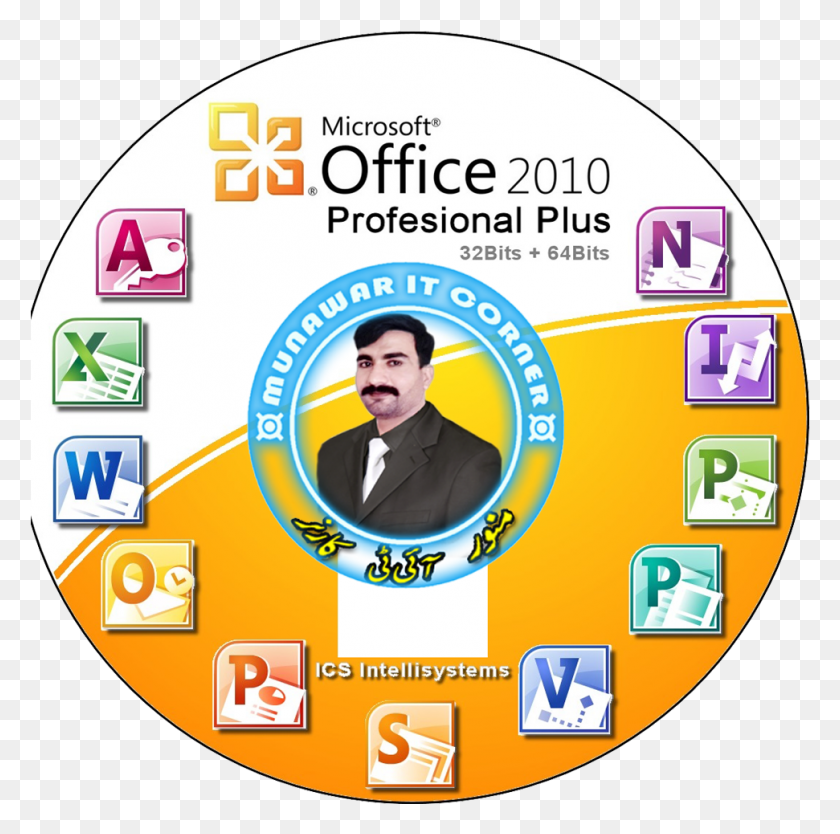 971x964 Microsoft Office Professional Plus 2010 Free Microsoft Office 2016 Professional Plus Cd, Person, Human, Disk HD PNG Download