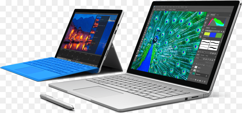 2383x1115 Microsoft Surface Studio Laptop, Computer, Surface Computer, Pc, Tablet Computer PNG