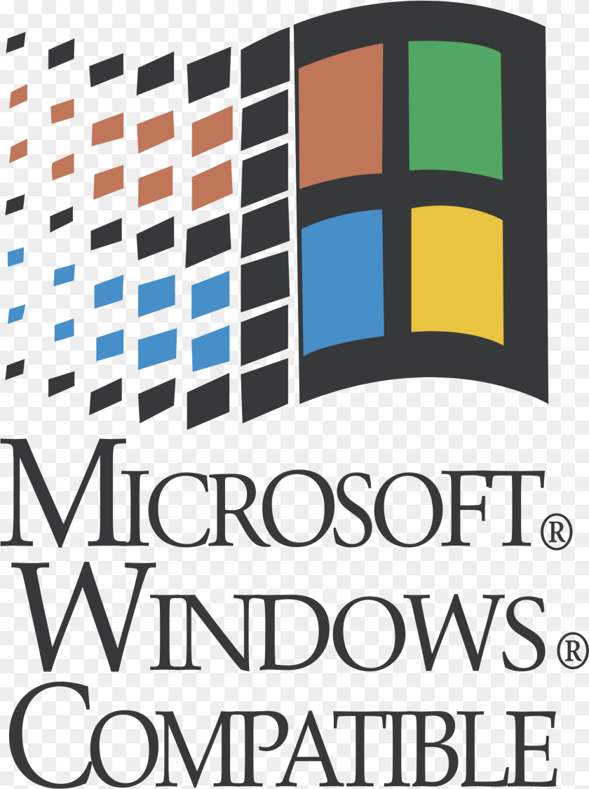 Microsoft Windows Compatible Logo Transparent Windows 95 Start Icon, City, Art PNG