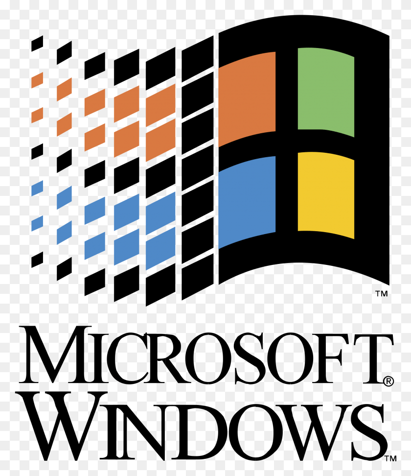 1992x2331 Microsoft Windows Logo Transparent Microsoft Windows 3.1 Logo, Digital Clock, Clock, Text HD PNG Download