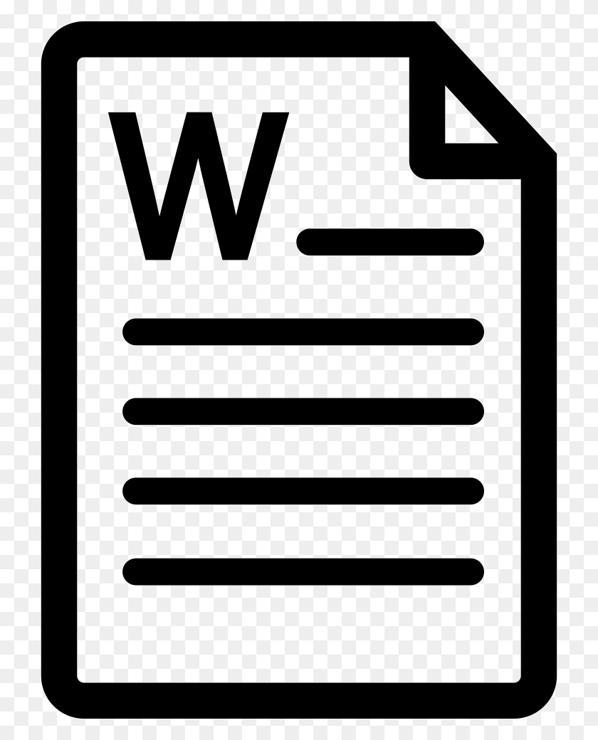 726x980 Комментарии К Файлу Документа Microsoft Word Логотип Microsoft Word Bw, Текст, Этикетка, Символ Hd Png Скачать