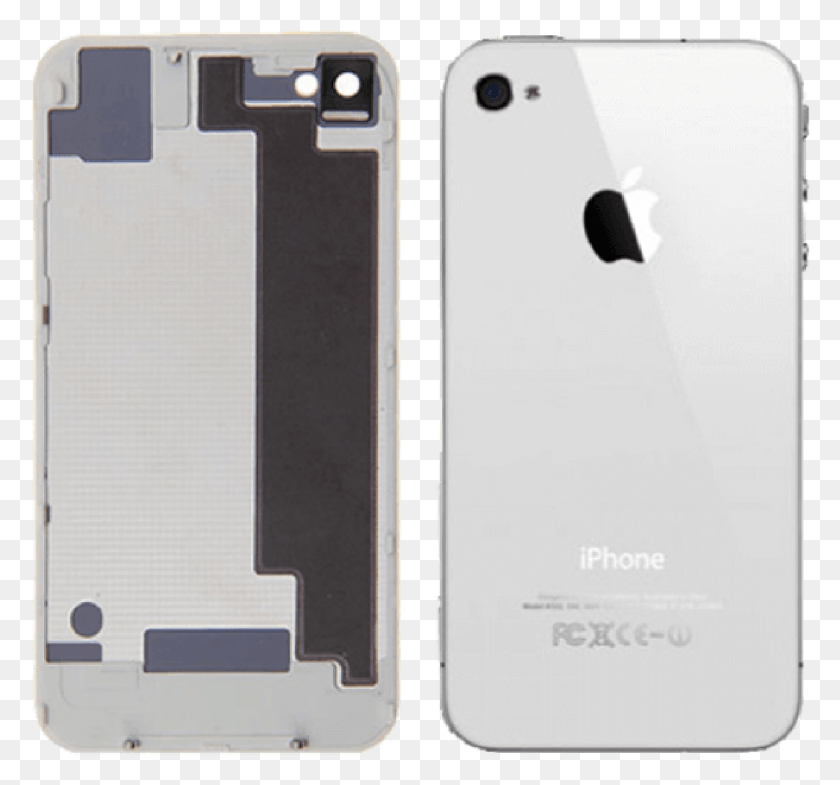 1166x1085 Microspareparts Back Cover Assembly White High Copy Iphone 4 White, Mobile Phone, Phone, Electronics HD PNG Download