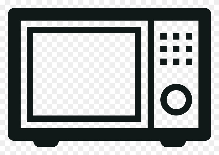 2001x1377 Microwave Oven Clipart Microwave, Appliance, Monitor, Screen HD PNG Download