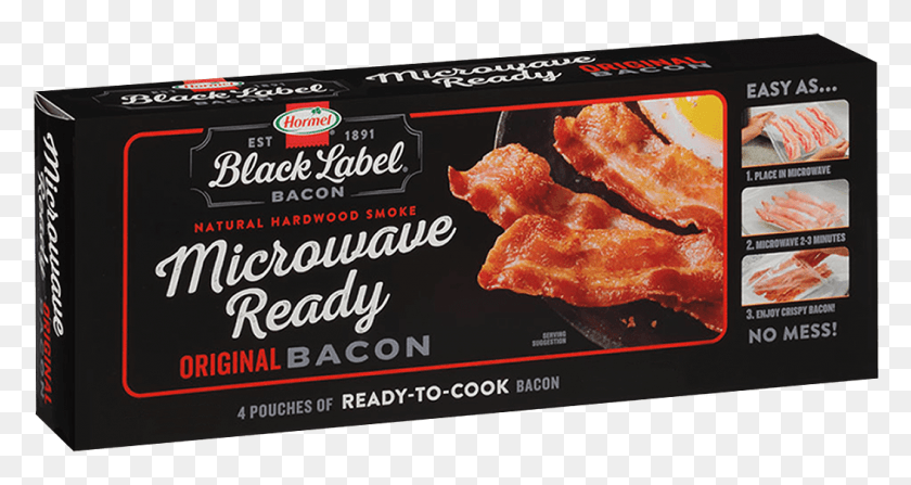 1054x523 Microwave Ready Bacon, Pork, Food, Menu HD PNG Download