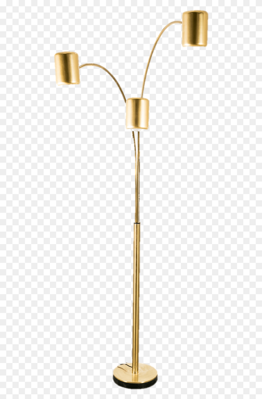 498x1215 Mid Century Brass Floor Lamp Light Switch Plates Pole Lamp, Stick, Cane, Lampshade HD PNG Download