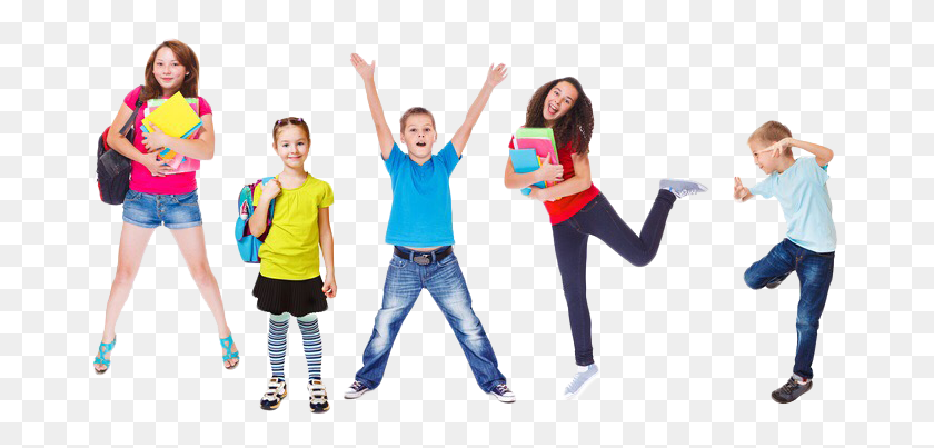 675x343 Middle School Kids Pluspng Excited Students, Person, Human, Female Descargar Hd Png